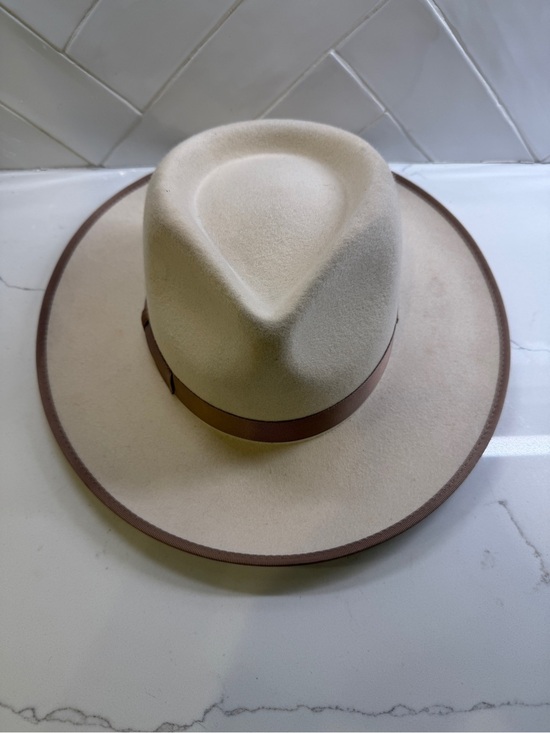 GIGI PIP Accessories - Gigi Pip Monroe Rancher Ivory Wool Fedora Hat Size 59 M/L